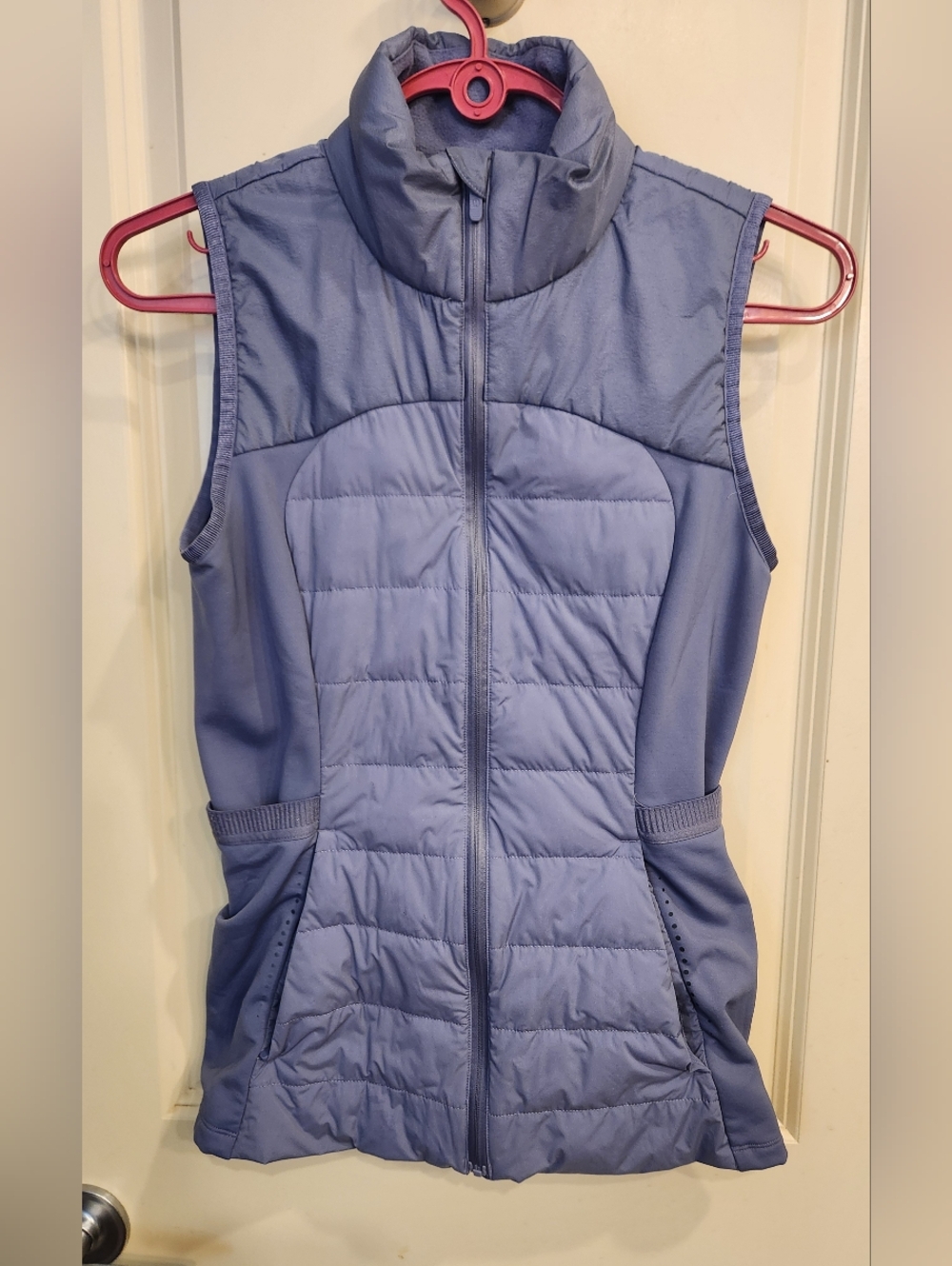 lululemon athletica Down For It All  periwinkle quilted sleeveless vest